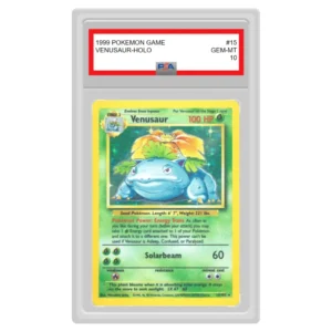 Pokemon – Base Set – Venusaur – 15/102 (Graded Card)