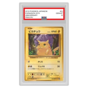 Pokemon – 20th Anniversary – Pikachu (1st Edition) – CP6 033/087 (Graded Card)