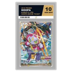 Pokemon – Hoopa Movie Ticket – Hoopa – 155/XY-P (ACE Label 10 Graded Slab)