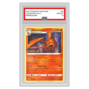Pokemon – Sword & Shield – Black Star Promo – Charizard (Pre-Release) – SWSH066 (Graded Card)