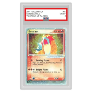 Pokemon – Team Magma vs Team Aqua – Entei ex – 91/95 (Graded Card)