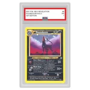 Pokemon – Neo – Neo Revelation – Houndoom (1st Edition) – 8/64 (Graded Card)