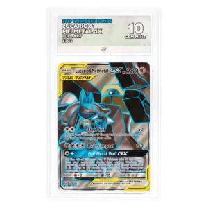 Pokemon – Unbroken Bonds – Lucario & Melmetal GX – 203/214 (ACE 10 Graded Slab)