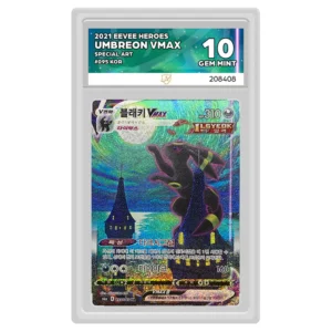 Pokemon – Sword & Shield – Eevee Heroes – Umbreon VMAX – 095/065 (Ace Label 10 Korean Graded Slab)