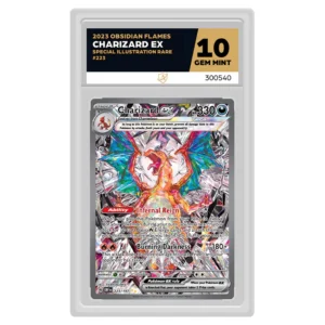 Pokemon – Scarlet & Violet – Obsidian Flames – Charizard ex – 223/197 (ACE 10 Graded Slab)