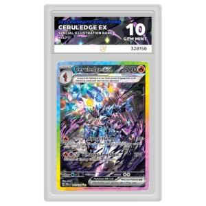 Pokemon – Scarlet & Violet – Prismatic Evolutions – Ceruledge ex – 147/131 (Ace Label 10 Graded Slab)Pokemon – Scarlet & Violet – Prismatic Evolutions – Ceruledge ex – 147/131 (Ace Label 10 Graded Slab)