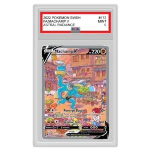 Pokemon – Sword & Shield – Astral Radiance – Machamp V – 172/189 (PSA 9 Graded Slab)