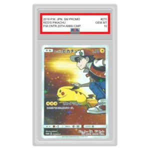 Pokemon – Sun & Moon – Red’s Pikachu – 270/SM-P (PSA 10 Graded Slab)